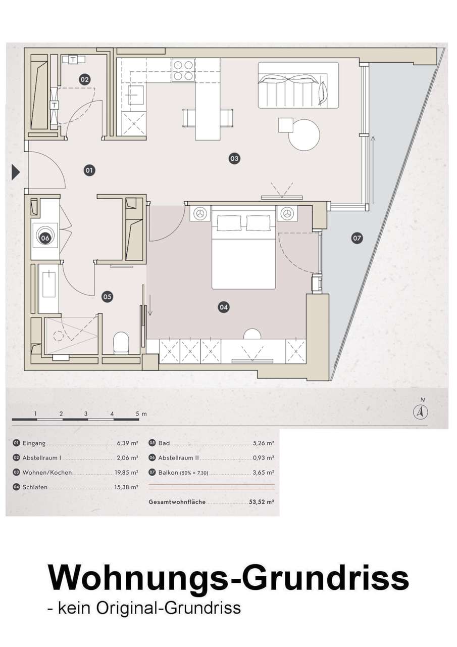 2-Zimmer-NEUBAU-Wohnung mit direktem Elbblick - The Crown -