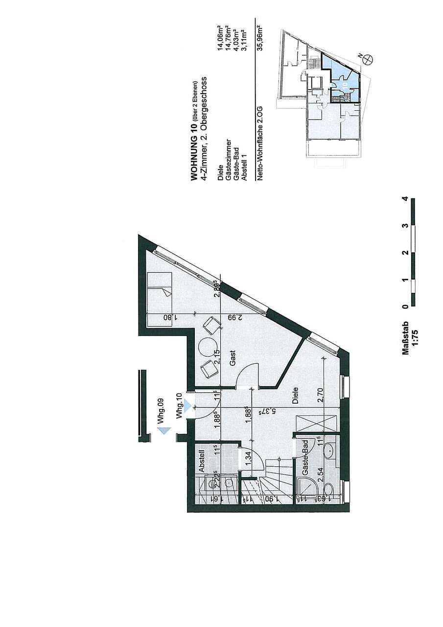 bemaßter Grundriss_Whg.-Nr. 10 bemaßter Grundriss_Whg.-Nr. 10