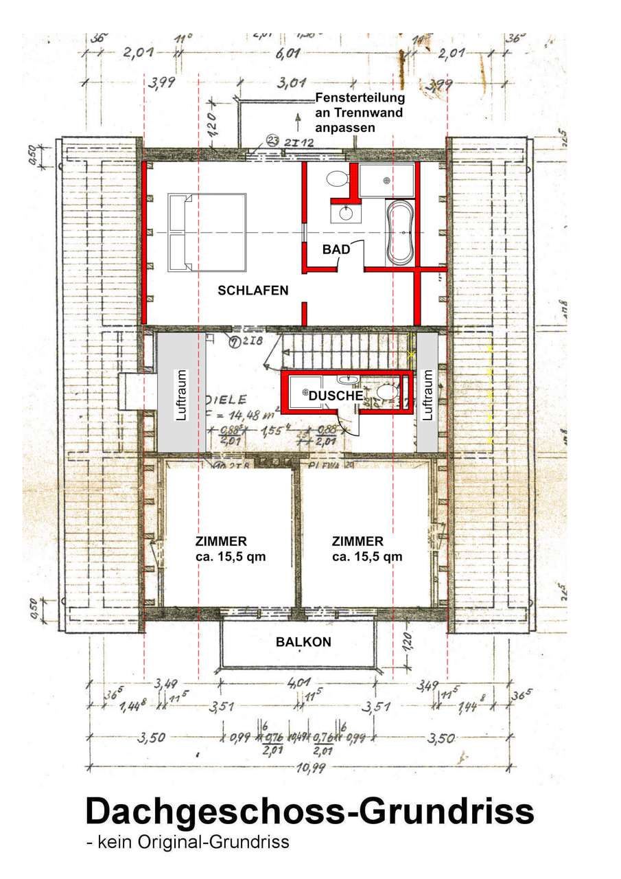 Dachgeschoss-Grundriss Dachgeschoss-Grundriss